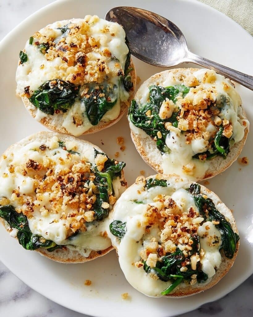 Alfredo Spinach Pizza Bagel Bites Recipe