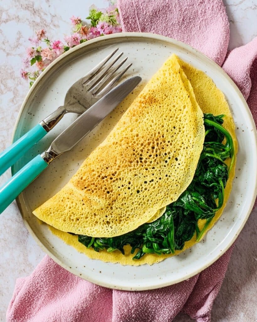 Vegan Spinach Omelette Recipe