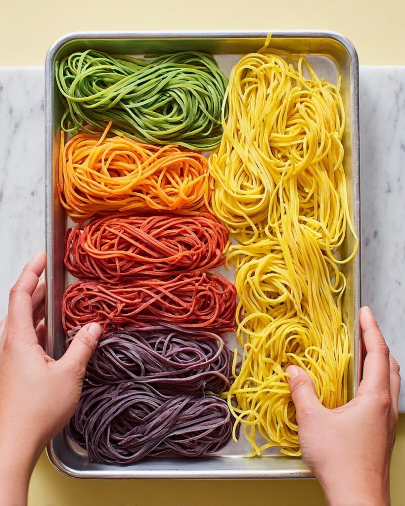 Rainbow Spaghetti Recipe