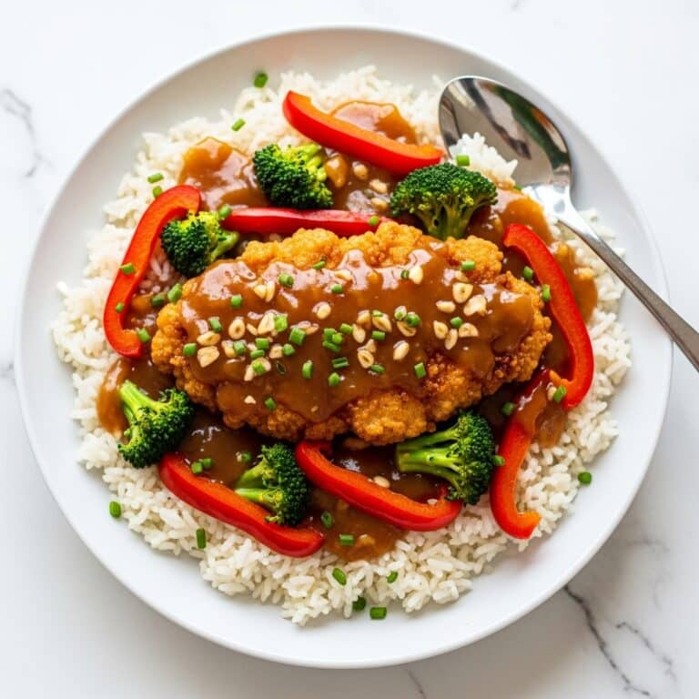 Honey Garlic Chicken with Broccoli and Red Bell Pepper Recipe