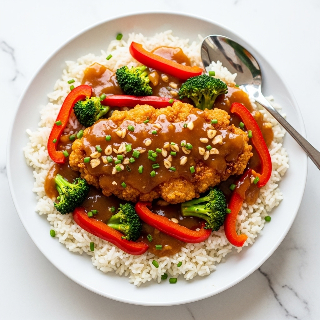 Honey Garlic Chicken with Broccoli and Red Bell Pepper Recipe