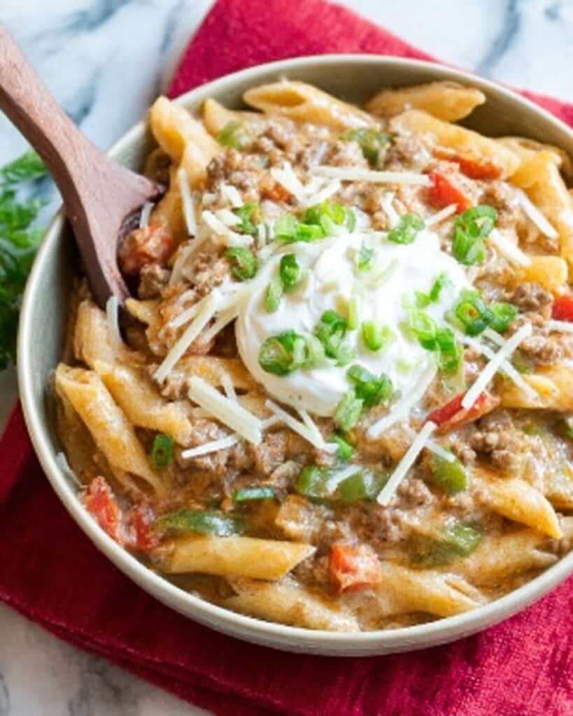 One Pot Taco Pasta Recipe