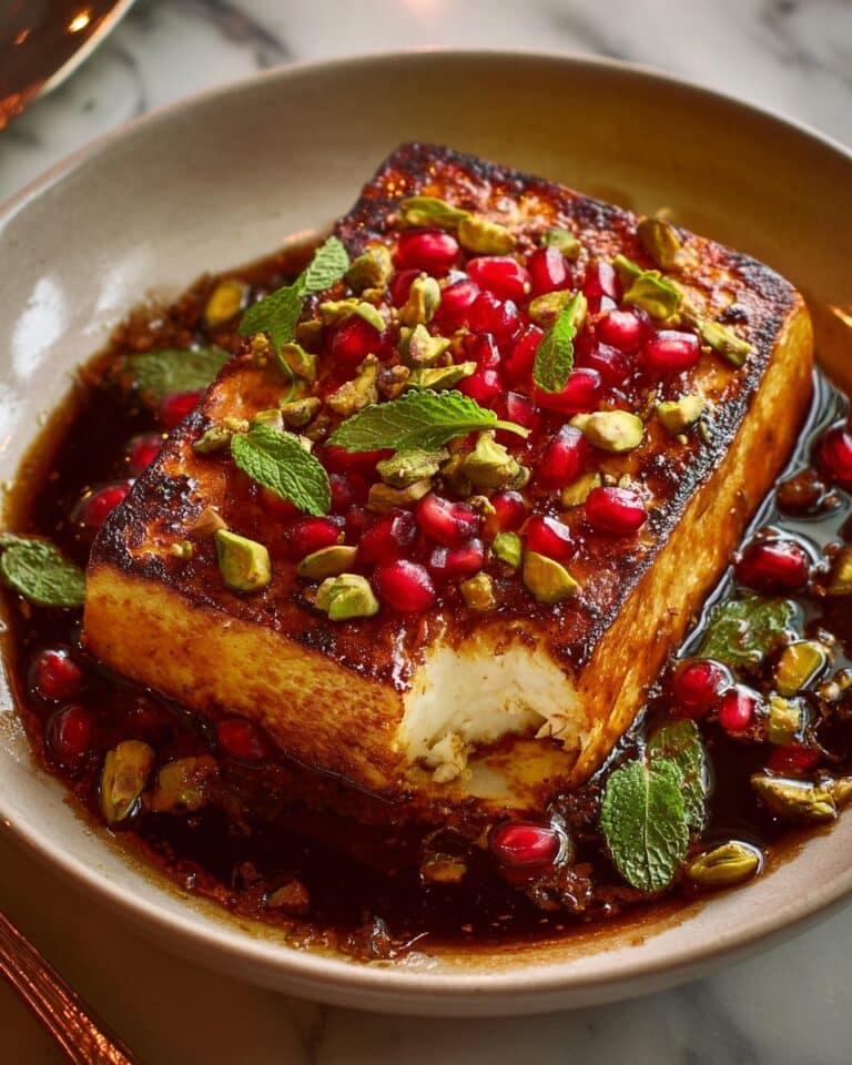 Pomegranate & Sumac Baked Feta Recipe