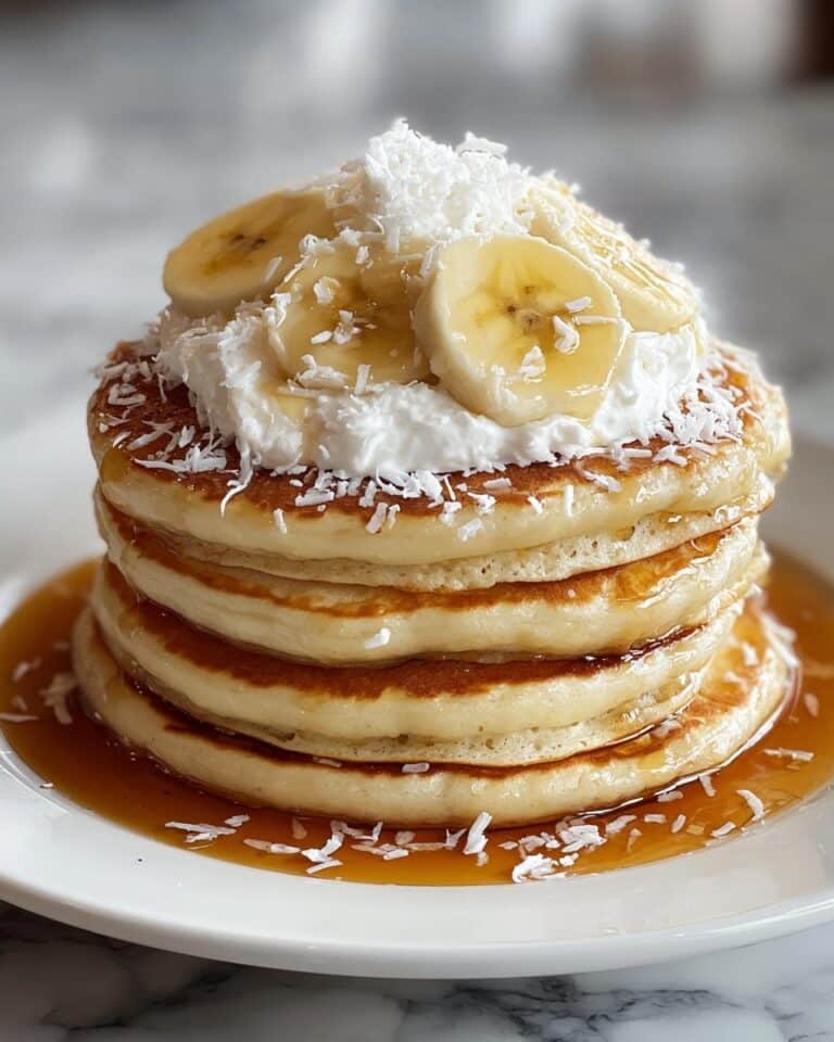 Sweet Coconut Cream Pancakes Recipe