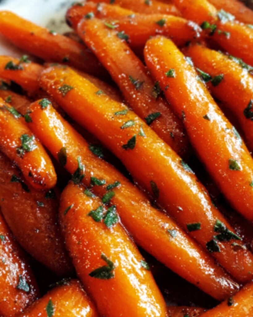 Honey Garlic Butter Roasted Carrots Recipe