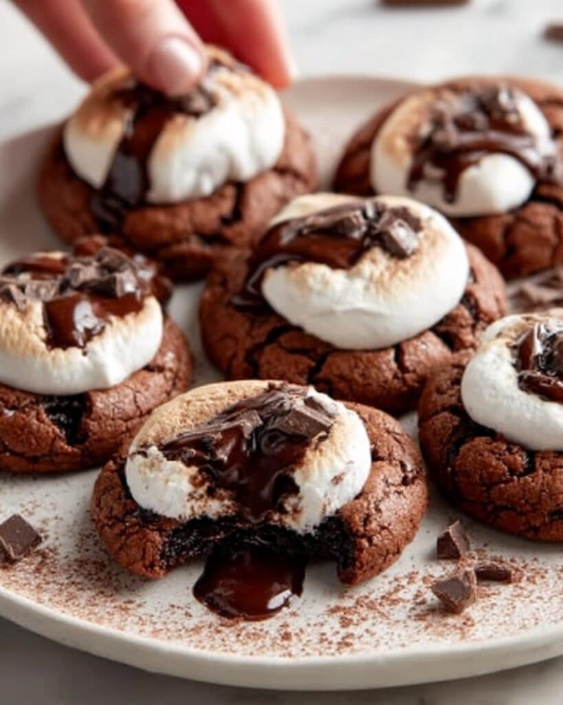 Marshmallow Hot Cocoa Surprise Cookies Recipe