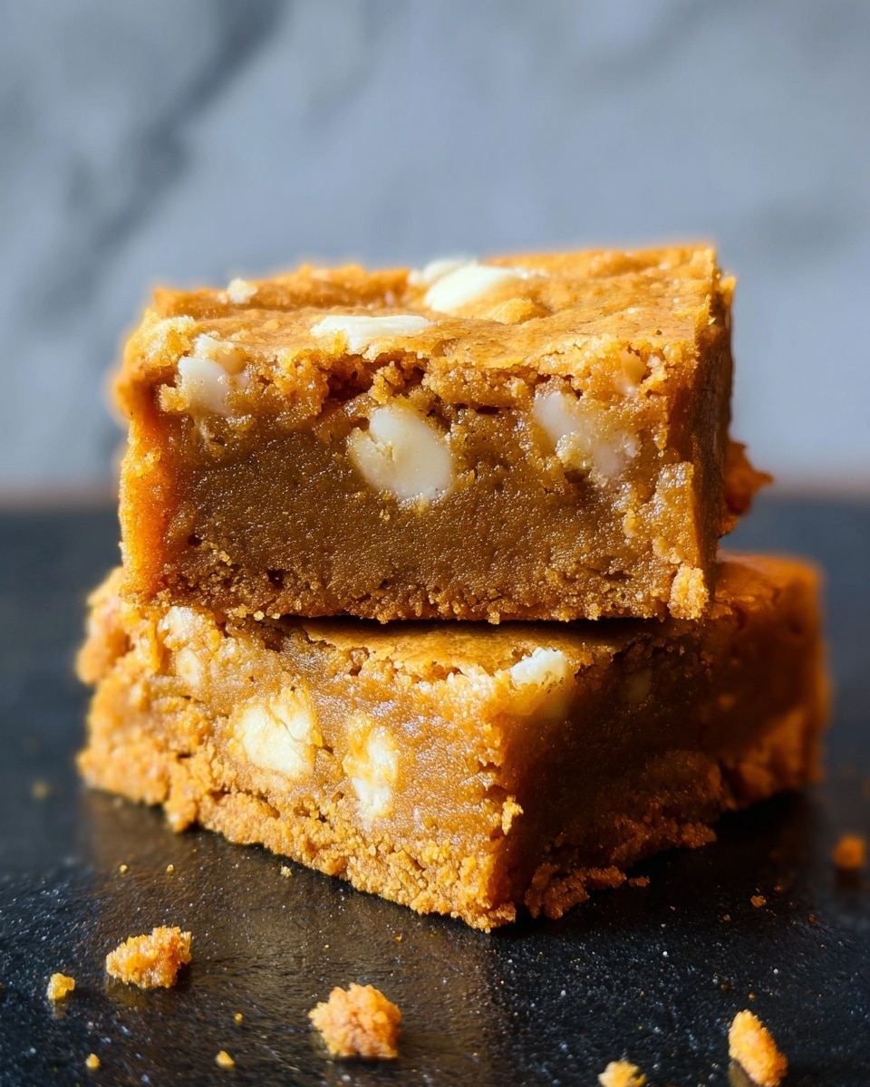 Pumpkin Blondies with White Chocolate Chips Recipe