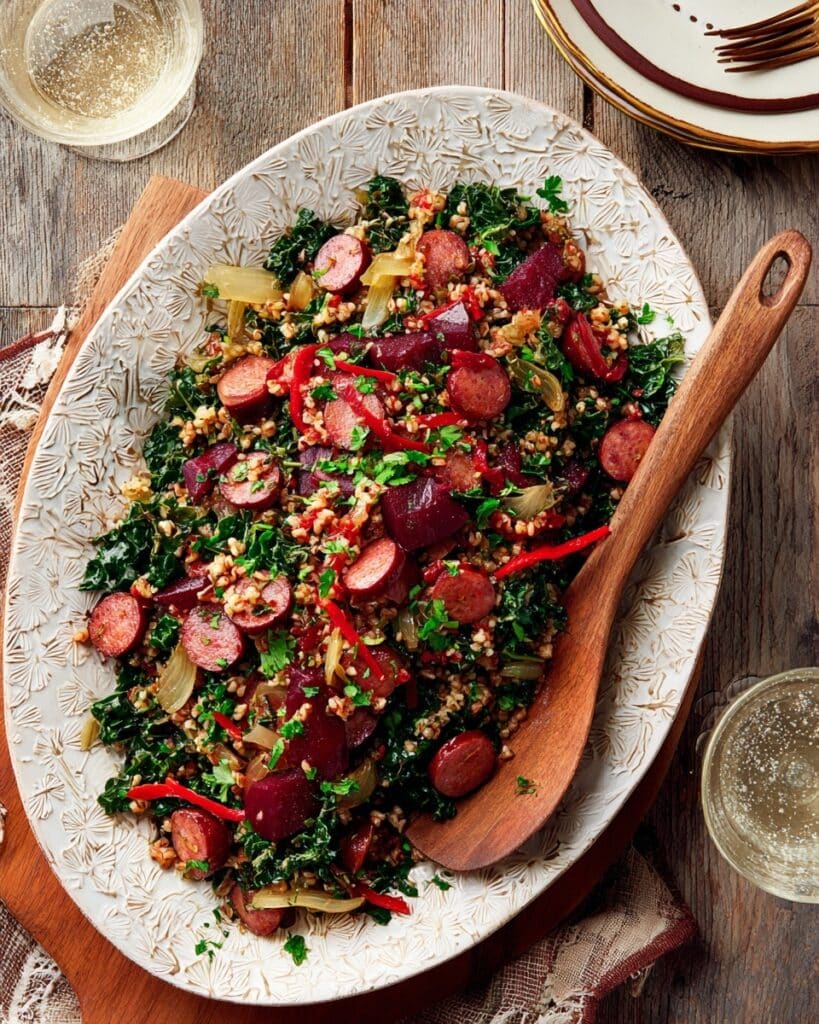 Chorizo & Greens Warm Salad Recipe