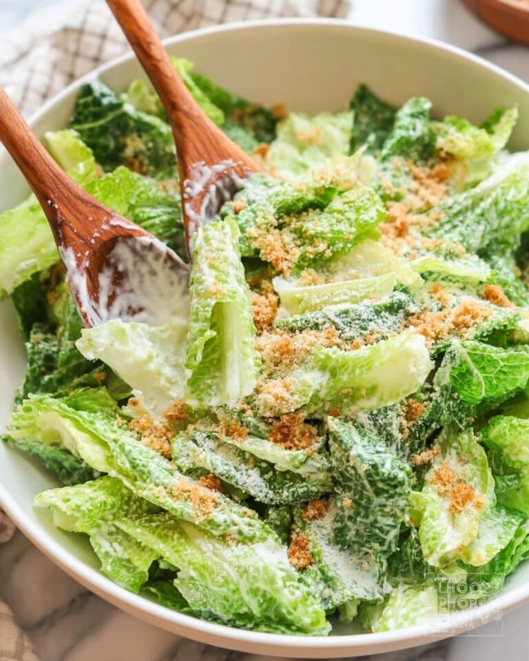 Creamy Caesar Salad with Garlic Panko Recipe