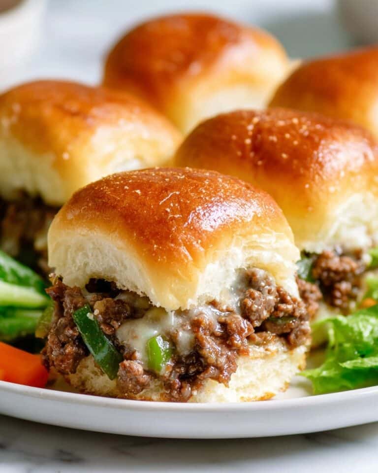 Philly Cheesesteak Sliders Recipe