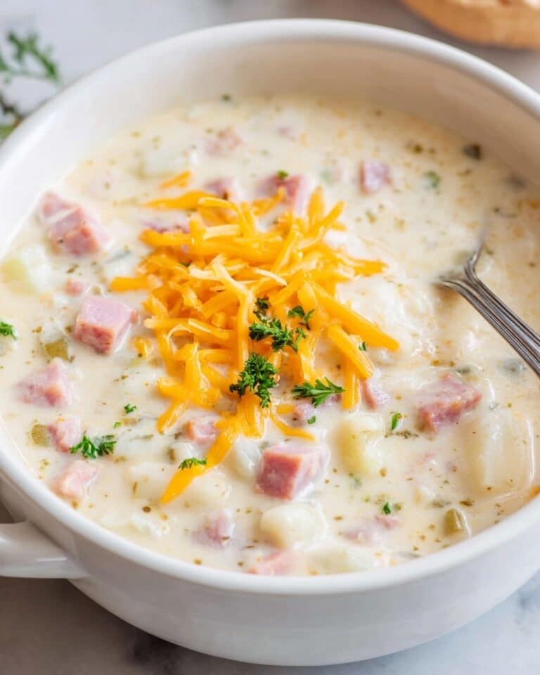 Slow Cooker Ham and Potato Soup Recipe