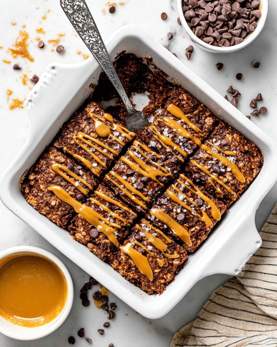 Chocolate Peanut Butter Baked Oatmeal Recipe