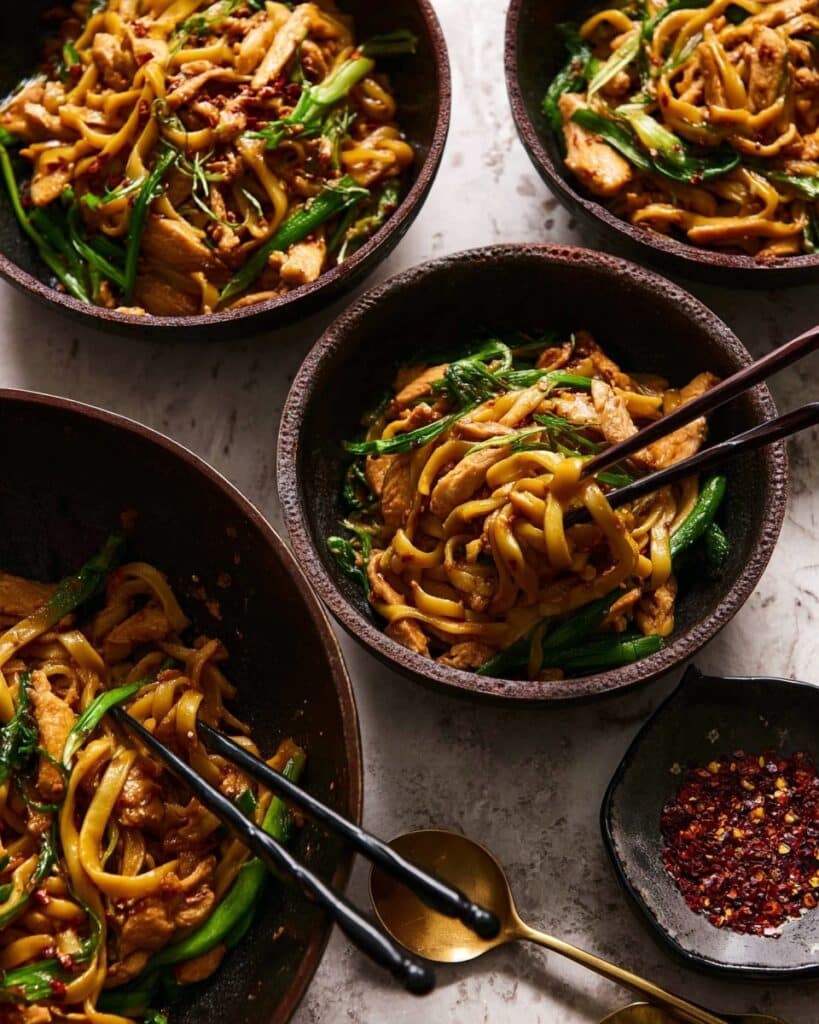 Speedy Chicken and Green Cabbage Noodle Stir Fry Recipe