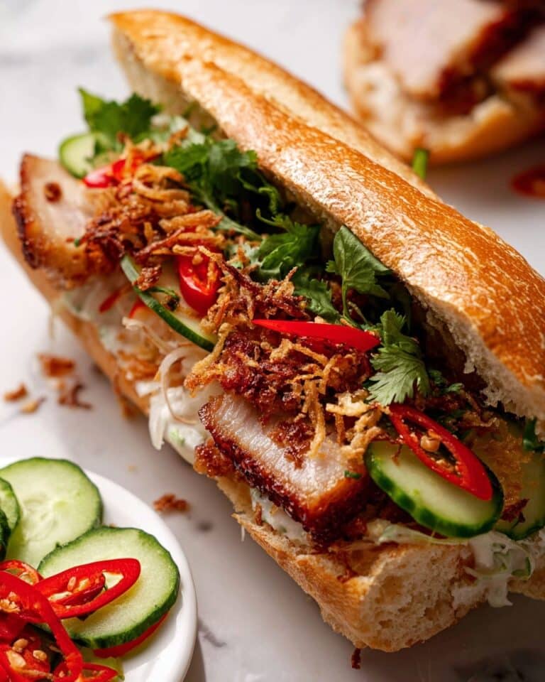 Crispy Pork Belly Banh Mi Recipe