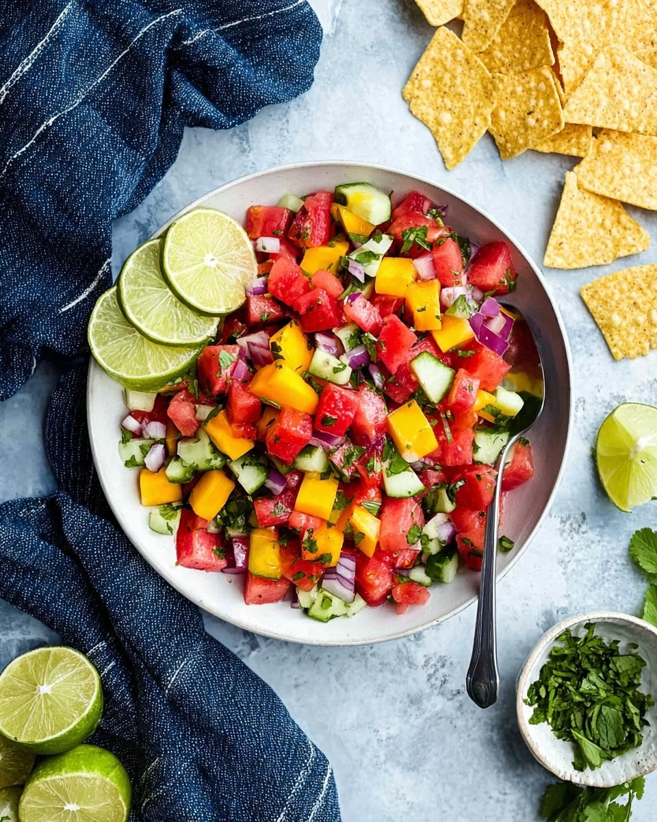 Watermelon Mango Salsa Recipe