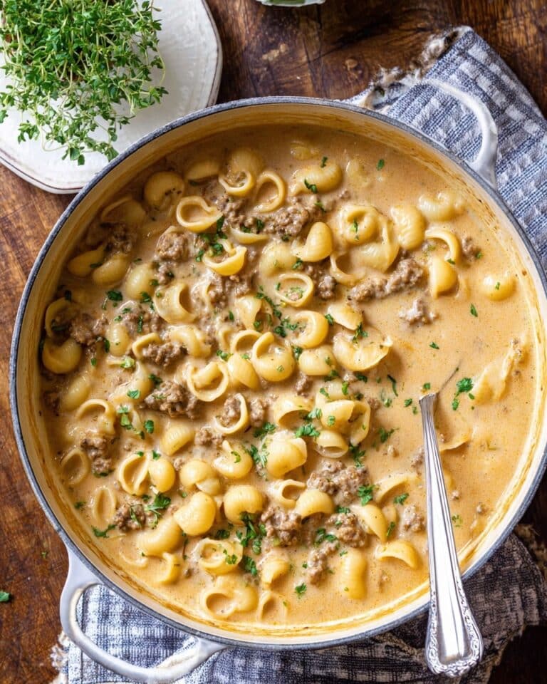 Healthier Homemade One Pot Hamburger Helper Recipe