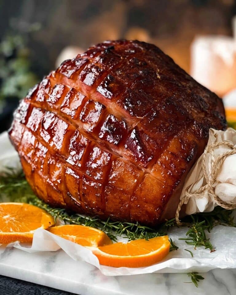 Maple Glazed Ham with Orange and Clove Recipe