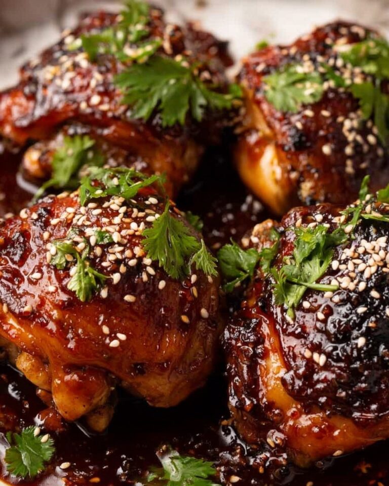 Sticky Honey Soy Baked Chicken Thighs Recipe