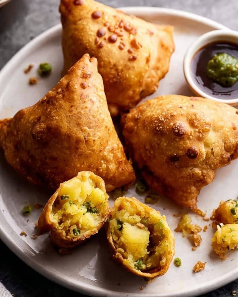 Classic Vegetarian Samosas with Spiced Potato Filling Recipe