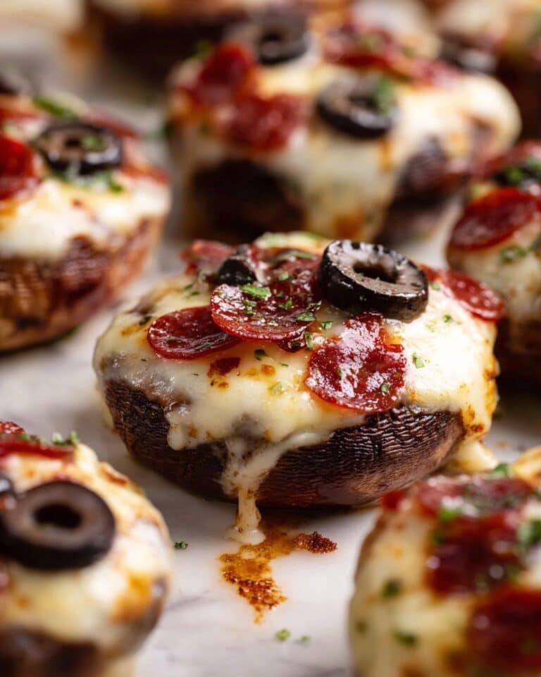 Pizza Stuffed Mushrooms Recipe