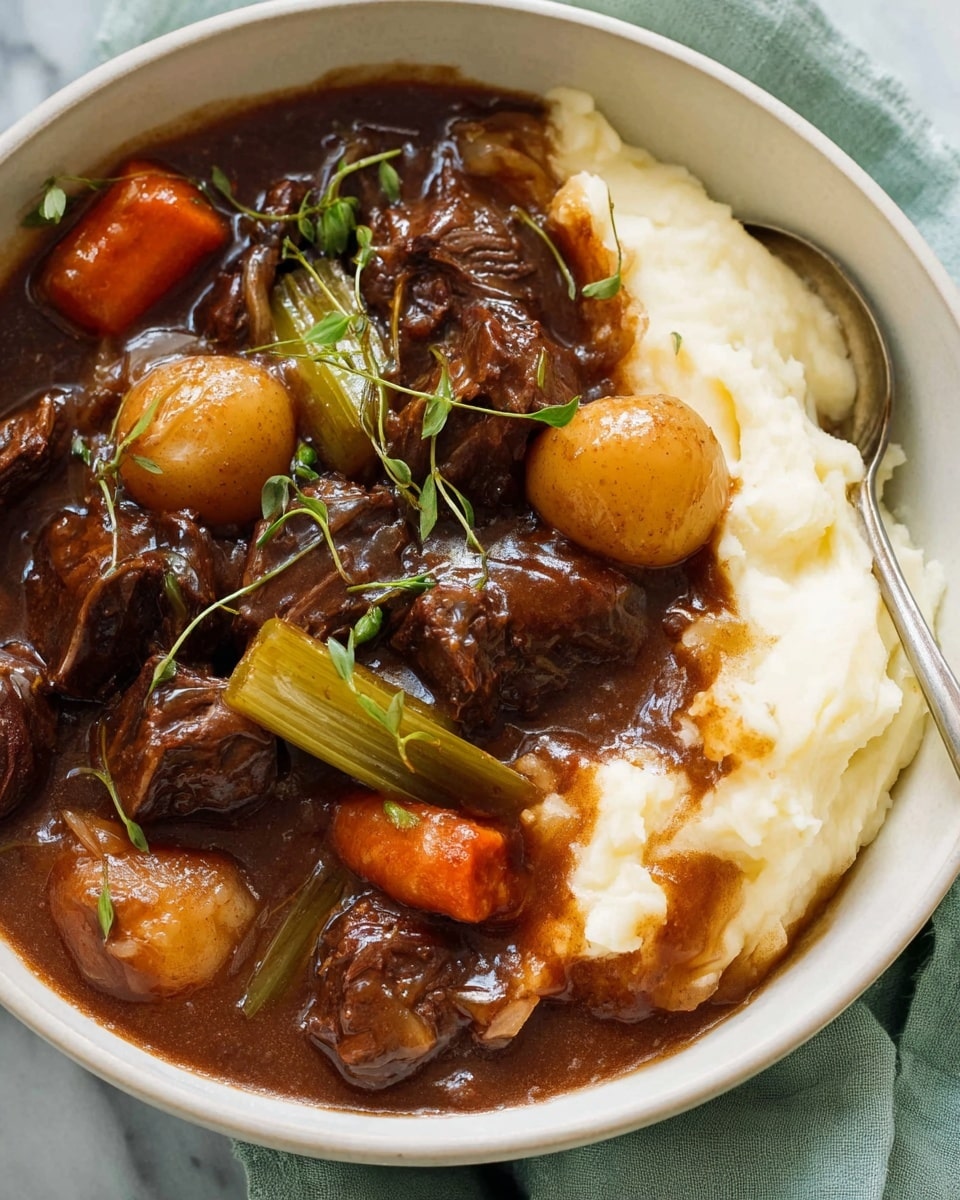 Hearty Beef Stew with Red Wine and Baby Potatoes Recipe