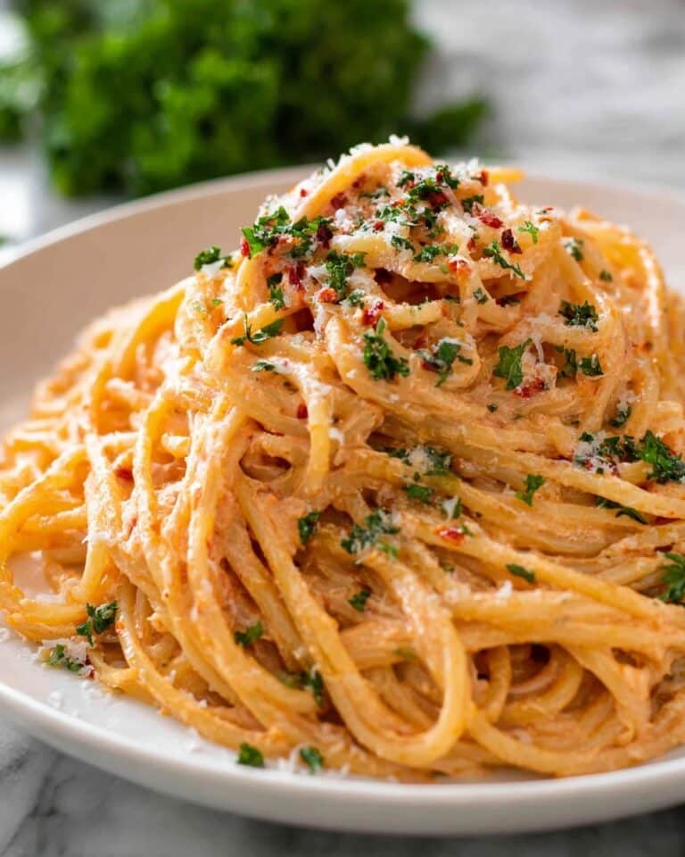 Pasta with Tomato Cream Sauce Recipe
