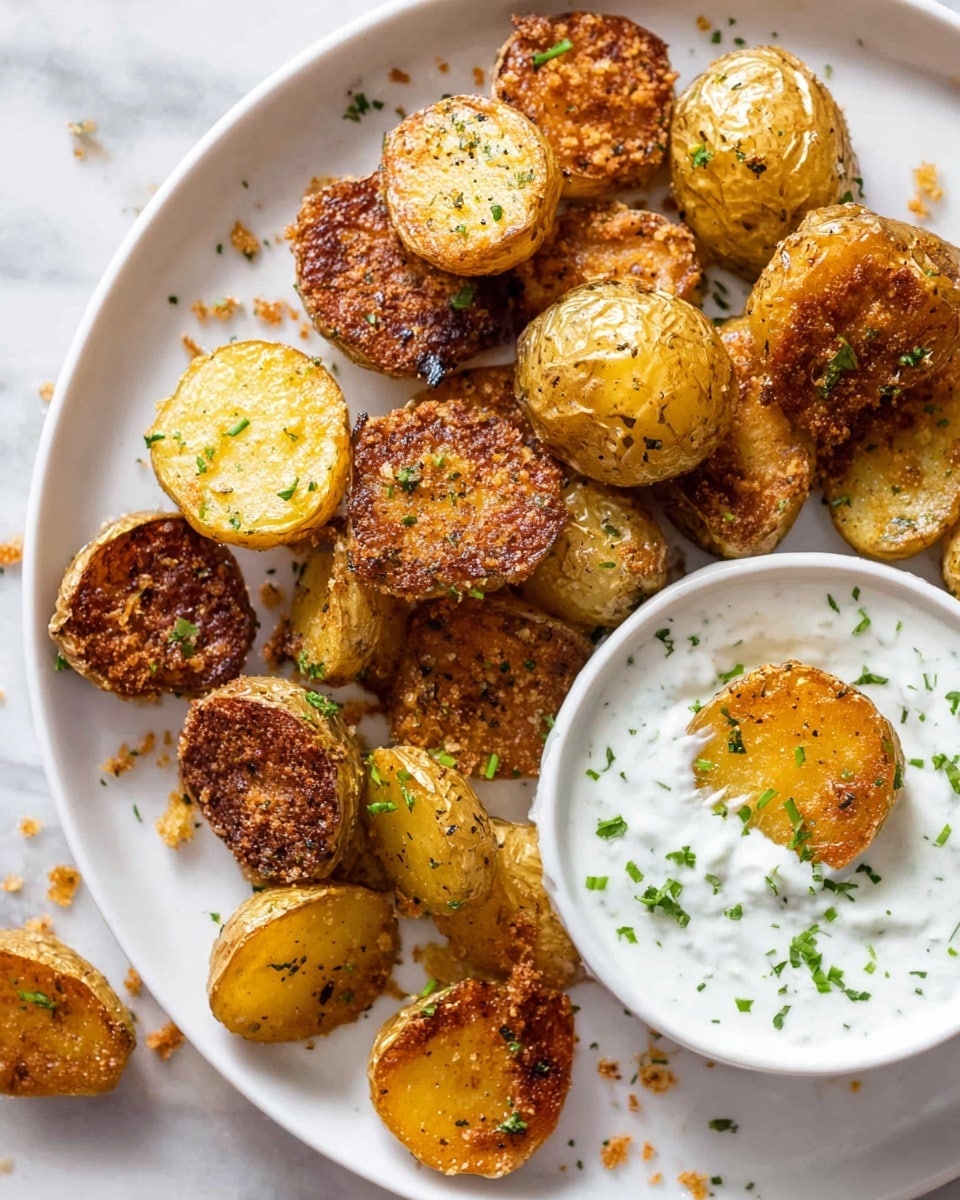 Crispy Roasted Parmesan Potatoes Recipe