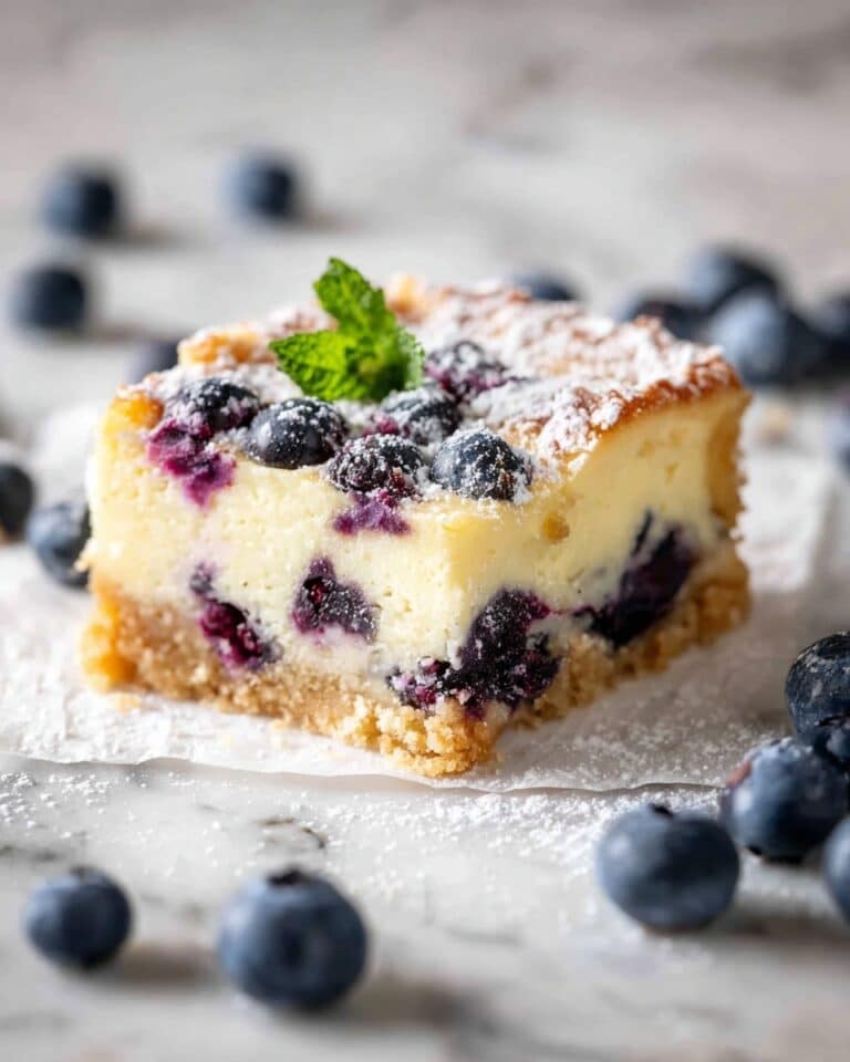 Classic Blueberry Cheesecake Bars Recipe