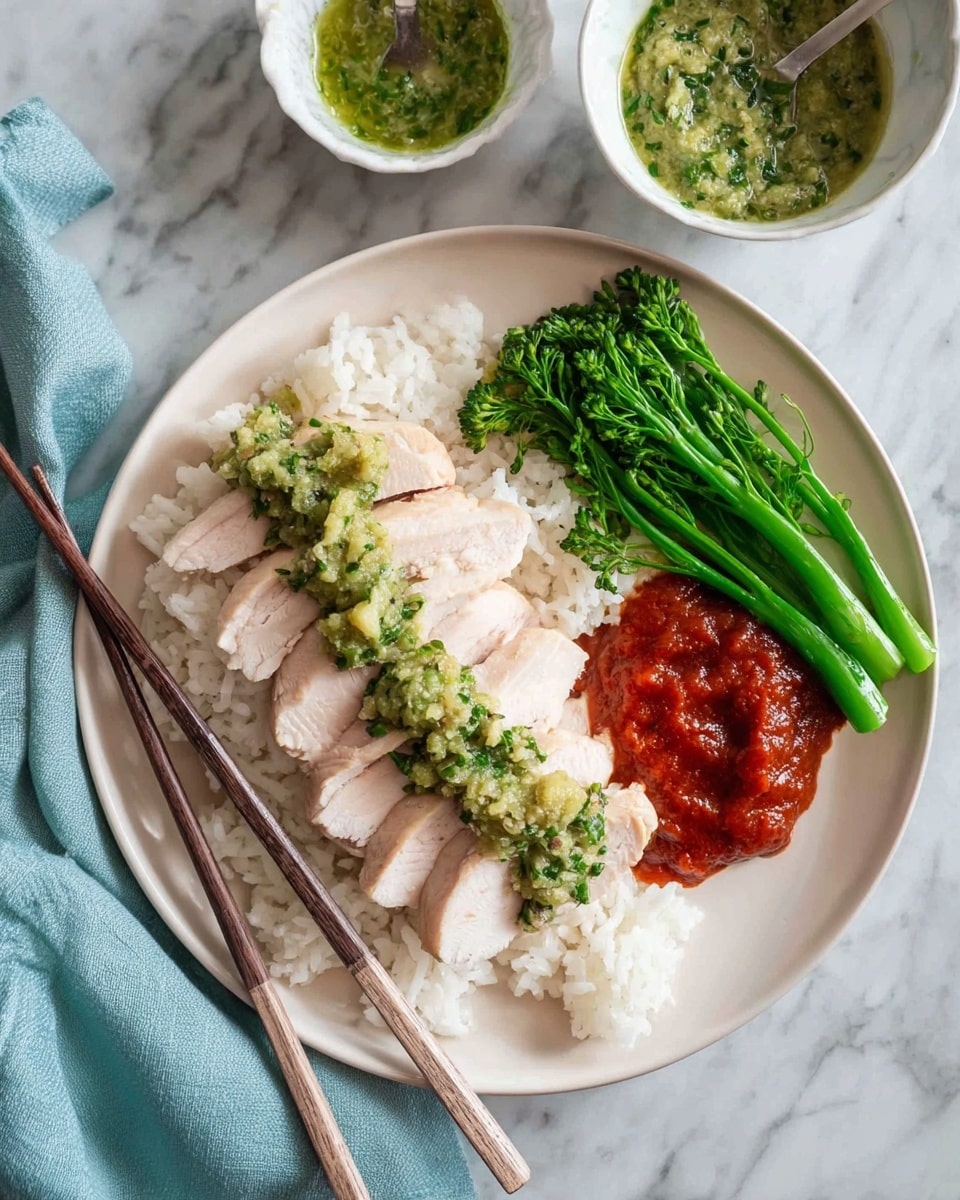 Foolproof Poached Chicken with Ginger Shallot Sauce Recipe